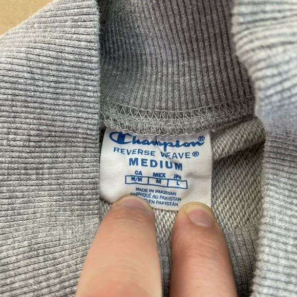 Champion Reverse Weave Womens Sweatshirt Size Medium, Grey, Steamboat Colorado - Picture 6 of 11